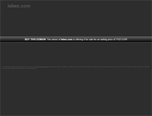 Tablet Screenshot of lebes.com